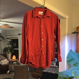 Calvin Klein Men's Dark Red Shirt